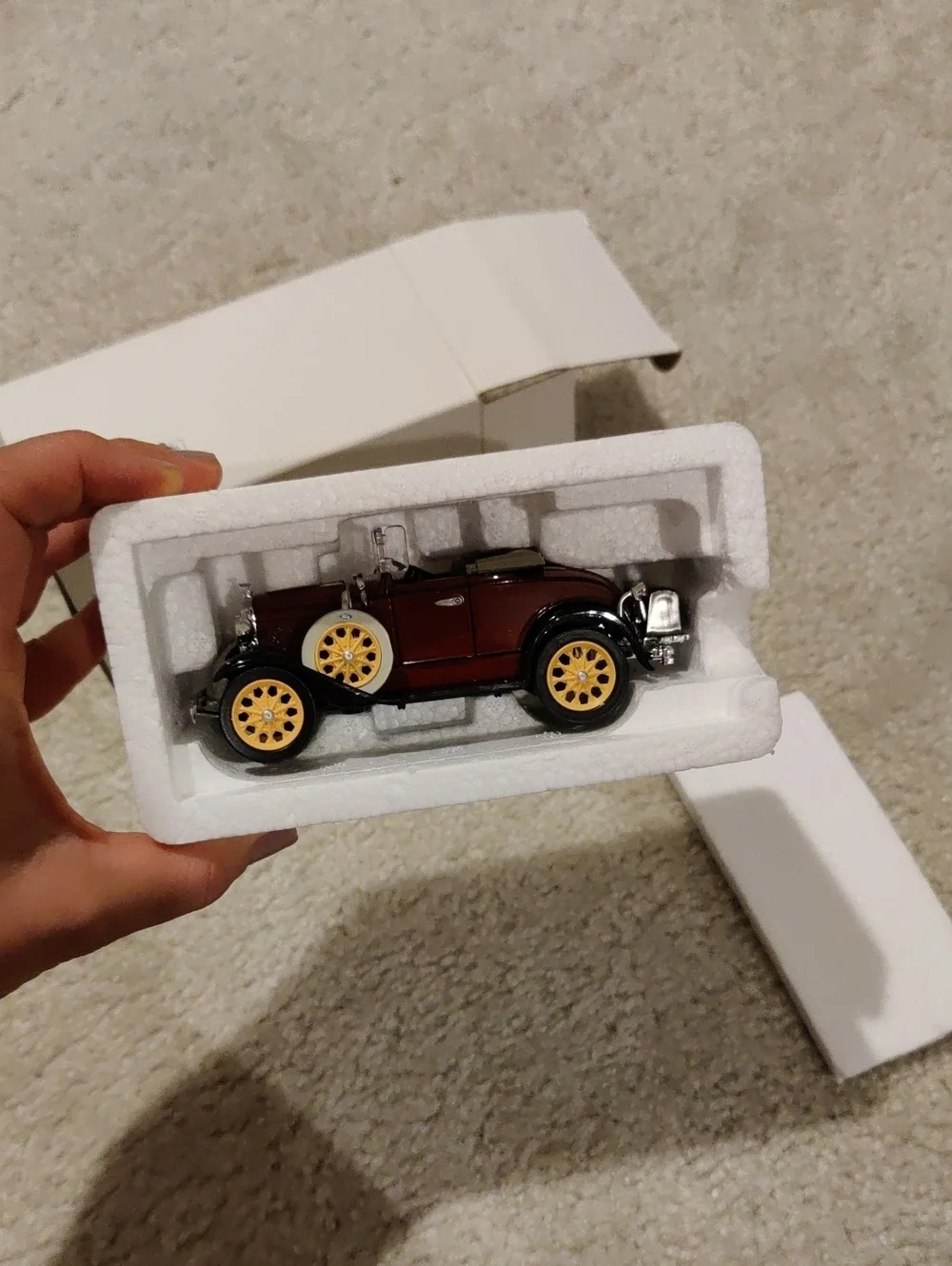 Vintage National Motor Museum FORD MODEL A Convertible Diecast Miniature Car Y2K